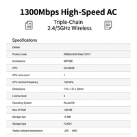 Routeur sans fil Gigabit double bande HAP Ac Mikrotik RB962UiGS-5HacT2HnT avec SFP USB pour les bureaux SOHO