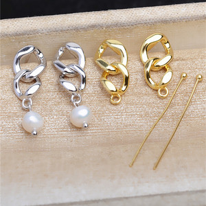 Wenchi S925 Argent Pendentif Flocon de Neige pour Femme, Support Vide pour Boucles d'Oreilles DIY, Accessoires de Bijoux en Perles, Tendance 16050 - Product Image 1