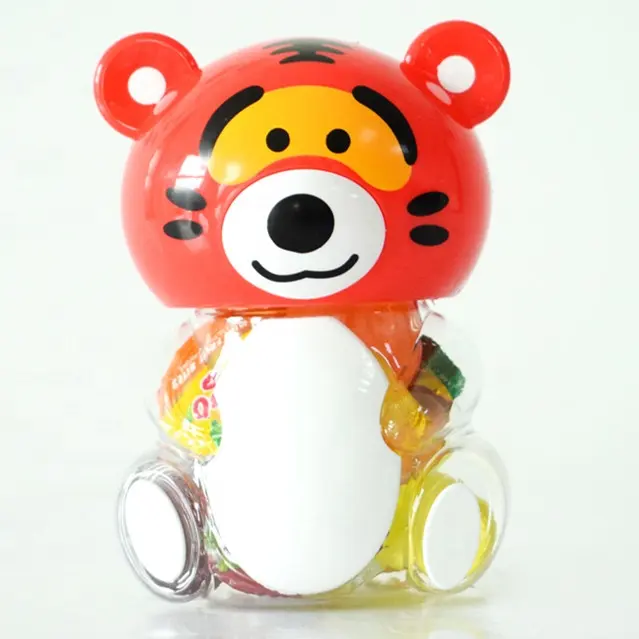 High Quality Halal Mini Tiger Assorted Fruit Flavor Jelly Cup Candy