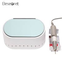 Ponceuse à ongles électrique professionnelle 2025 à marque privée, portable en plastique, avec embouts offerts, faible bruit, 60W, 35000 tr/min