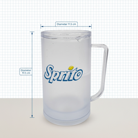 Gobelet à bière en plastique à double paroi de 300 ml, sans BPA, logo personnalisé disponible, tasse à boire réutilisable pour les fêtes et les célébrations