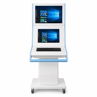 Kiosque en acier sur mesure avec écran tactile, couleur et taille personnalisables, OEM disponible