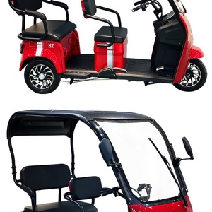 Tricycle électrique à trois roues pour passagers avec carrosserie ouverte, capacité de 3 passagers, autonomie de 60 km - Product Image 6