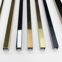 Usine En Gros Épais En Aluminium Métal Bord Protecteur Marbre Tuile Garniture Or Plinthe Plinthe Décoratif Or Tuile Profil Garniture
