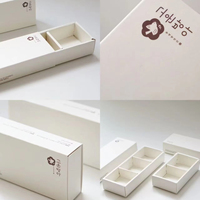 Coffret Cadeau de Luxe Personnalisé avec Logo, Style Tiroir, Écologique, Biodégradable, Recyclable, Rigide, pour Boulangerie, Rose Mat, avec Diviseur, pour Donuts et Sucreries