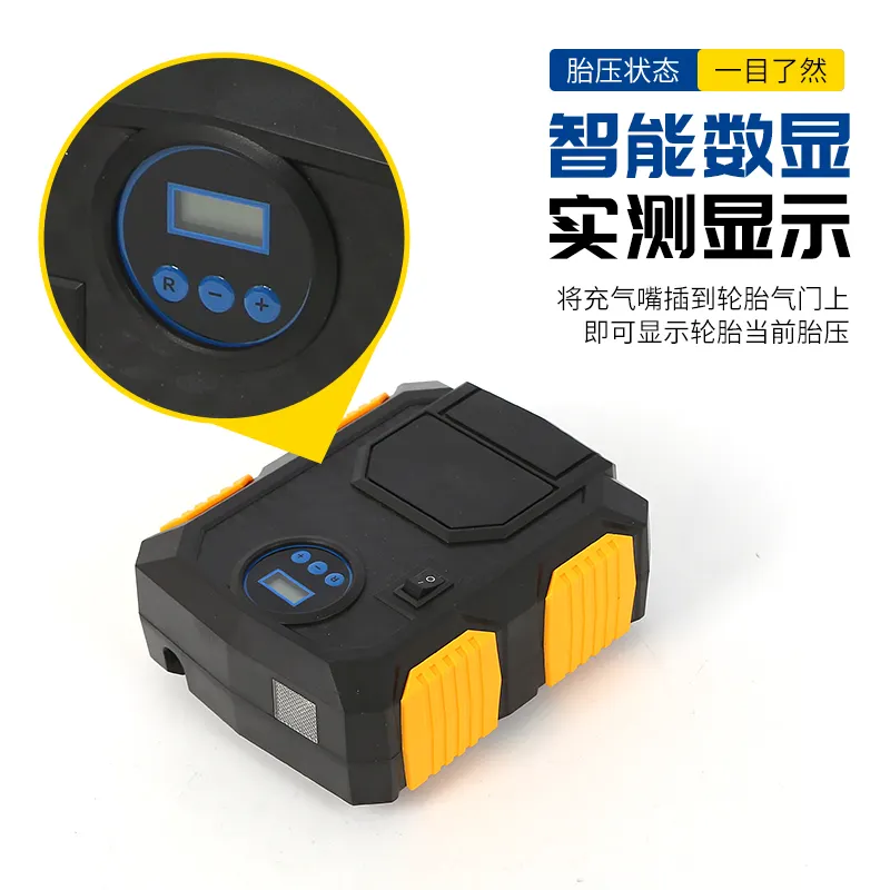 Pompa barometro di precisione di alta qualità e prezzo elevato Mini compressore d'aria portatile per auto 12V per pneumatici per auto