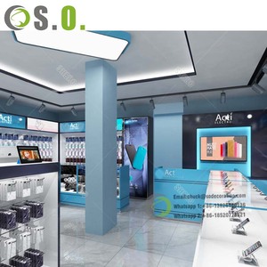 גבוהה סוף מודרני נייד טלפון חנות אבזרי תצוגת ארון דלפק טלפון תצוגת Showcase - Product Image 3