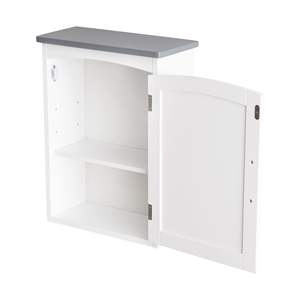 DB FRALIMK blanc gris haut MDF armoire murale petite salle de bain médecine organisateur pour cuisine salon salle de bain stockage - Product Image 2