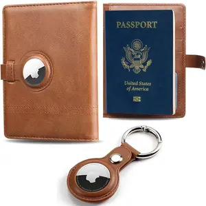 Copertina del passaporto del portafoglio in pelle di qualità personalizzata