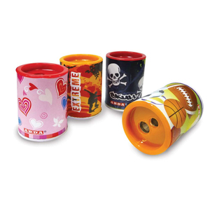 ARDA - Aiguiseur de crayons assorti en forme de boîte de conserve 6x4cm - Product Image 1