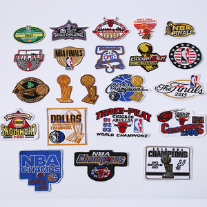 Écusson brodé en feutre polyester fait main avec logo d'équipe de l'événement NBA All-<span class=keywords><strong>Star</strong></span> pour le bricolage - Product Image 1