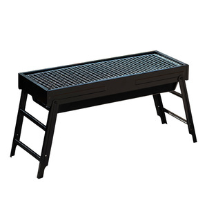 Barbecue au charbon de bois pliable et portable HL Modern avec tiroir latéral en acier inoxydable pour camping et pique-nique en extérieur, fonction combinée, OEM - Product Image 5