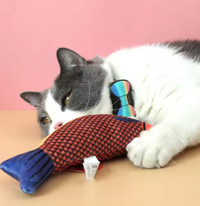 Juguetes para mascotas Flopping Fish <span class=keywords><strong>Moving</strong></span> Cat Kicker Floppy Fish Animal Toy Wiggle Fish <span class=keywords><strong>Catnip</strong></span> Motion Kitten Juguetes interactivos para gatos - Product Image 6