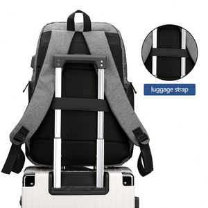 Mochila Personalizada con Logotipo, Impermeable, Inteligente, Negra, de Lujo, para Viajes de Negocios, para Mujer, con Puerto USB, Unisex, para la Universidad, para Portátil - Product Image 5