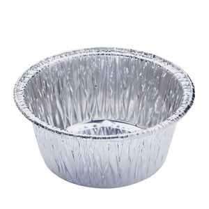 Contenants en aluminium argentés de 86 mm, 100 ml, 3 oz, 3 pouces pour gâteaux, petits moules en aluminium, vente chaude - Product Image 2