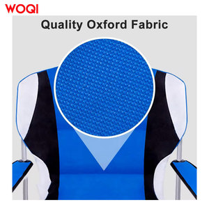 เก้าอี้พับแคมป์ปิ้ง Woqi สีน้ำเงิน โครงอะลูมิเนียม รับน้ำหนักได้ 400 ปอนด์ เก้าอี้สนามกลางแจ้งพร้อมที่วางแก้ว - Product Image 3