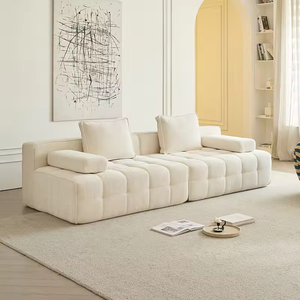 Sofá Modular de Una Plaza Envasado al Vacío, Esponja de Alta Densidad, Sofá de Terciopelo de Estilo Italiano de Tamaño Pequeño para Sala de Estar - Product Image 2