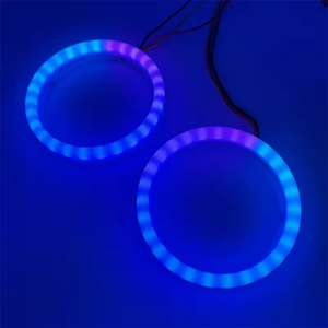Ứng Dụng Điều Khiển RGB LED Góc Mắt Halo Nhẫn 85Mm <span class=keywords><strong>90Mm</strong></span> 95Mm Xe LED Ống Kính Máy Chiếu Bông Ánh Sáng 12V - Product Image 4