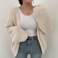 Cardigan chandails pour femmes automne mode surdimensionné léger pull tricot travail vestes tenues vêtements
