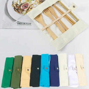 Ensemble de <span class=keywords><strong>couverts</strong></span> jetables en <span class=keywords><strong>bambou</strong></span> avec serviette et cure-dents, emballés individuellement, pour restaurant asiatique - Product Image 2