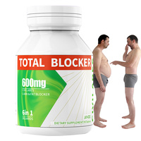 Offre Spéciale : Comprimés Bloqueurs de Glucides et de Graisses 6-en-1 Post-Repas à base de Haricot Blanc – Complément Alimentaire Minceur de Qualité Alimentaire pour Adultes