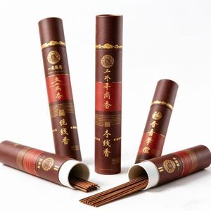 Paper Tube Incense Stick Packaging with Gold Foil Hot Stamping <b>Recyclable</b> Craft Gift <b>Box</b> - Product Image 1