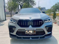 Kit de carrocería de estilo LD de fibra de carbono adecuado para BMW F96 X6M X6 Racing parachoques delantero rejilla difusor delantero piezas automotrices