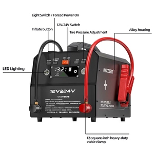 Avviatore <span class=keywords><strong>di</strong></span> <span class=keywords><strong>Emergenza</strong></span> Portatile 240000mAh 12V/24V 3600A con Batteria al Litio Ferro Fosfato <span class=keywords><strong>per</strong></span> Auto e Camion, Alimentazione <span class=keywords><strong>di</strong></span> <span class=keywords><strong>Emergenza</strong></span> - Product Image 5