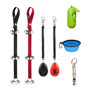 Sonnettes d'eau pour chiens, fournitures pour animaux domestiques, pour l'entraînement de pots à chiens avec sac de ram biodégradables, bol en Silicone pour chiens, alarme sonore - Product Image 1