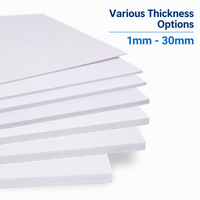 Panneau en mousse PVC haute densité 8mm 10mm 18mm, feuille plastique étanche pour signalétique publicitaire, meubles, armoires, découpe Forex blanc