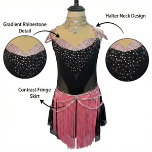 Traje <span class=keywords><strong>de</strong></span> patinaje artístico <span class=keywords><strong>de</strong></span> una pieza para <span class=keywords><strong>mujer</strong></span>, leotardo para gimnasia, ballet, danza, actuaciones en escenario, Cha-Cha, <span class=keywords><strong>Tango</strong></span>, Baile <span class=keywords><strong>de</strong></span> Salón - Product Image 2