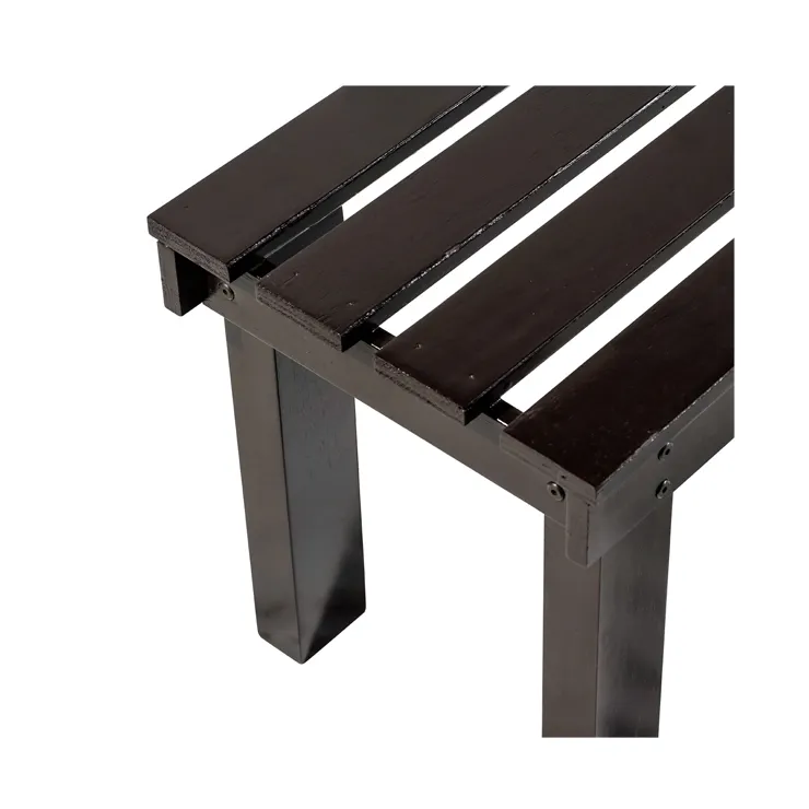 Hot Sale Outdoor Portable Garden Bench KD-7976 Patio Chair Without Armrest Solid Wood Furniture