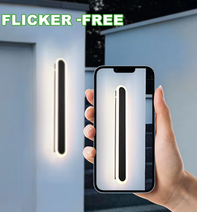 Applique murale LED extérieure longue en aluminium, étanche IP65, design moderne carré, pour jardin, hôtel, villa, éclairage linéaire - Product Image 3