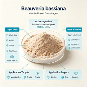 Insecticide biologique hautement efficace à base de Beauveria Bassiana 10-20 milliards d'UFC/g, poudre soluble dans l'eau - Product Image 3