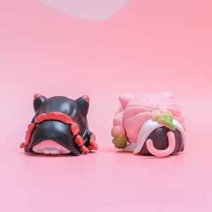 Figurines miniatures Chibi Cat DS en PVC, 6 pièces = 1 ensemble, 6,5 cm, figurines d'action mignonnes, ornements d'anime, cadeaux pour les fans de <span class=keywords><strong>manga</strong></span>, fête d'anniversaire - Product Image 6