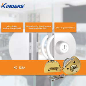 Không có cài đặt khoan cửa kính Hệ thống khóa trung tâm kính để khóa cửa bệnh viện cửa hàng thương mại lối vào - Product Image 2