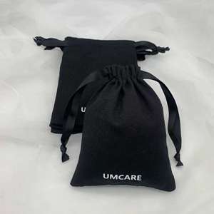 Bolsa de Regalo de Lona de Algodón Ecológica y Duradera con Cordón, Impresa con Logotipo Personalizado, para Empacar Celulares y Aretes - Product Image 5