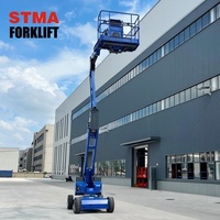 Plateformes élévatrices à ciseaux électriques STMA de 16 mètres (50 pieds) et 230 kg, télescopiques, pour entrepôts, travaux extérieurs et construction