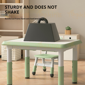 Có thể điều chỉnh chiều cao Kid bảng và ghế paintable nhựa trẻ em nghiên cứu bảng và ghế thiết lập - Product Image 6