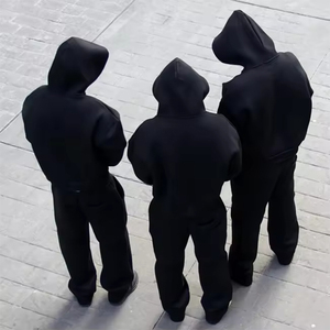 ARTISAN Hochwertiger Großhandel Blanko Maßgeschneiderter Trainingsanzug Herren Mode Streetwear Herren 2-teiliger Cropped Zip-up Trainingsanzug Sweatsuit - Product Image 1