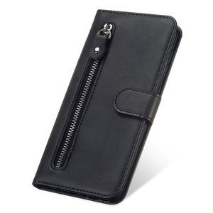Pour <span class=keywords><strong>Sony</strong></span> <span class=keywords><strong>Xperia</strong></span> 10 VI 2024 Zipper Design porte-carte portefeuille étui de téléphone, livre étui à rabat sac pour Redmi Turbo 3 5G - Product Image 1