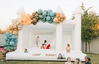 Château gonflable de lune en PVC pour enfants, Mini château gonflable de mariage, maison avec toboggan, offre spéciale