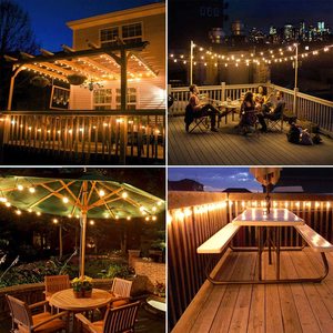 <span class=keywords><strong>Guirlande</strong></span> solaire LED avec ampoule G40, luminaire d'extérieur, éclairage féerique de noël, décoration de mariage et jardin, vente en gros, 5 m - Product Image 5