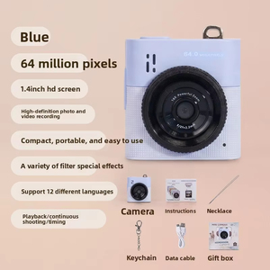便携式迷你数码相机高清视频录制带屏幕紧凑型袖珍相机 - Product Image 3