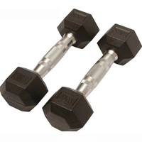 Haltères hexagonaux en fonte recouverts de caoutchouc – Qualité commerciale pour salle de sport – Haltères de 2 kg – Prise en charge OEM & ODM – Haute qualité