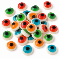 Bonbons gélifiés 3D en forme d'œil pour enfants, halal, étiquette privée personnalisée, fournisseur en gros de bonbons en vrac