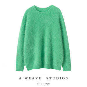 Maglione Invernale Senza Cuciture in Puro Cashmere 100% Personalizzato di Lusso, Pullover Classico a Collo Tondo con Maniche Lunghe per Donna - Product Image 4