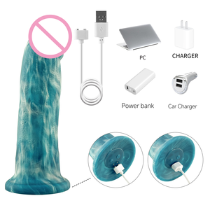 Automatische fern gesteuerte Zehn-Frequenz-Vibrations heizung Silikon-Penis pistole Dildo Weiches sexuelles Vergnügen Produkt für Frauen - Product Image 5
