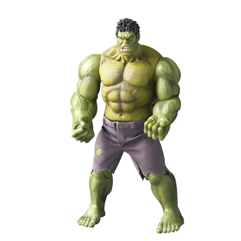 Mainan pahlawan Super 3D Model Marvel Hulkd tokoh aksi plastik kustom patung aksi hijau Avengerd 18CM patung resin hulkd