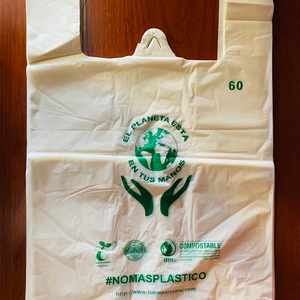 ถุงเสื้อยืดพลาสติกย่อยสลายได้ทางชีวภาพ - Product Image 1